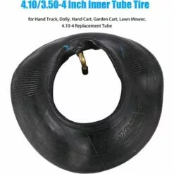 HEGUYEY Lot De 2 Chambres à Air De 4.10/3.50-4" Pour Chariot à Main, Chariot De Transport, Chariot De Jardin, Tondeuse à Gazon - Rechange Pour 4,10-4 -Tondeuse Et Accessoires Boutique 64047508 4