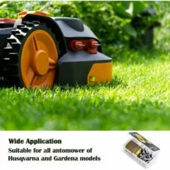 ARC-EN-CIéL Lame Robot Tondeuse , 30 Lames De Rechange Universelles Couteau De Rechange Adapté à Toutes Les Tondeuses à Gazon Robotiques Husqvarna Automower, Gardena, Yardforce 35*18*0.75mm,Arcenciél -Tondeuse Et Accessoires Boutique 64125943 5