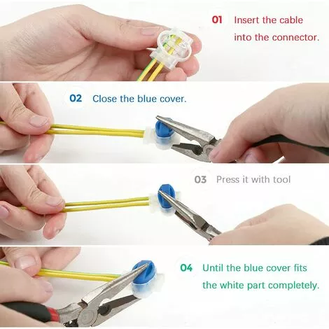 Lot De 20 Connecteurs De Câble Remplis Des Résines Pour Robot Tondeuse ,Original Connecteurs 314 Pour Robot Tondeuse(bleu) 56Vingt 5 Lot De 20 Connecteurs De Câble Remplis Des Résines Pour Robot Tondeuse ,Original Connecteurs 314 Pour Robot Tondeuse(bleu) 56Vingt – Image 3