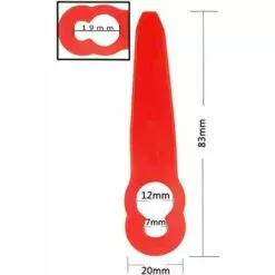 L'FLANEUR 100 Pièces Accessoires De Lames En Plastique De Remplacement Pour STIHL Polycut 2-2 FSA 45 Tondeuse à Gazon Coupe-herbe ANEUR 10 L'FLANEUR 100 Pièces Accessoires De Lames En Plastique De Remplacement Pour STIHL Polycut 2-2 FSA 45 Tondeuse à Gazon Coupe-herbe ANEUR -Tondeuse Et Accessoires Boutique 65362322 4