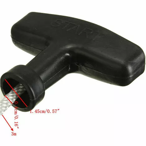 Cordon De Traction Pour Tondeuse à Gazon, 6 Pcs Cordes De Démarrage De 1.5m Rechange Accessoires De Tondeuse Corde De Démarrage à Rappel Avec Poignée Pour Tondeuse à Gazon Tronçonneuse à Chaîne S'arêern 5 Cordon De Traction Pour Tondeuse à Gazon, 6 Pcs Cordes De Démarrage De 1.5m Rechange Accessoires De Tondeuse Corde De Démarrage à Rappel Avec Poignée Pour Tondeuse à Gazon Tronçonneuse à Chaîne S'arêern – Image 3