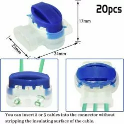 20 Pièces Serre-câbles Connecteur De Câble, Connecteur De Câble étanche Accessoires De Câble Polyvalents Avec Gel Pour Jardin Extérieur Et Tondeuse à Gazon Robot S'arêern -Tondeuse Et Accessoires Boutique 65364811 4