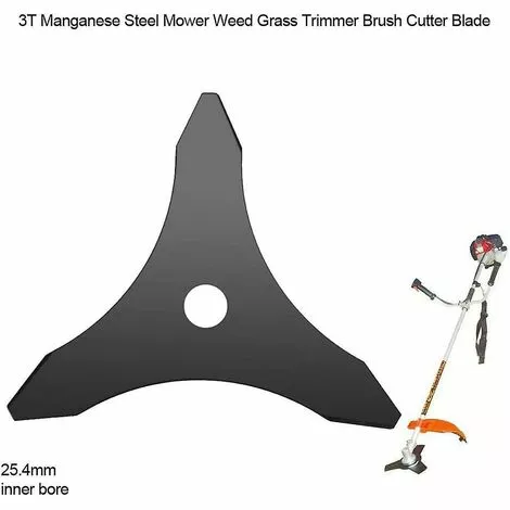 BDD Accessoires De Jardin Lame De Tondeuse à Gazon Lame De Scie Triangulaire (Noir) 4 BDD Accessoires De Jardin Lame De Tondeuse à Gazon Lame De Scie Triangulaire (Noir) – Image 2