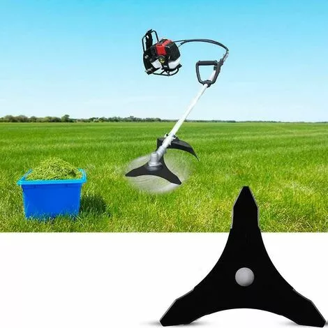 BDD Accessoires De Jardin Lame De Tondeuse à Gazon Lame De Scie Triangulaire (Noir) 5 BDD Accessoires De Jardin Lame De Tondeuse à Gazon Lame De Scie Triangulaire (Noir) – Image 3