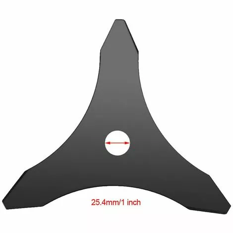 BDD Accessoires De Jardin Lame De Tondeuse à Gazon Lame De Scie Triangulaire (Noir) 7 BDD Accessoires De Jardin Lame De Tondeuse à Gazon Lame De Scie Triangulaire (Noir) – Image 5