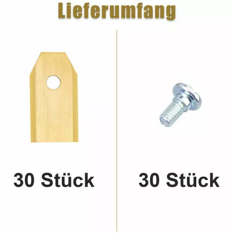 ZHUOXUAN 30 Lames De Rechange TITAN 0,75mm Pour Tondeuses-robots Husqvarna Automower Gardena - Jaune 4 ZHUOXUAN 30 Lames De Rechange TITAN 0,75mm Pour Tondeuses-robots Husqvarna Automower Gardena - Jaune – Image 2