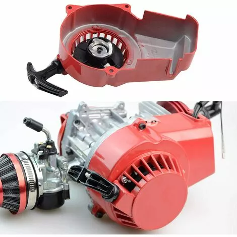 OSQI Alliage Start Pull Starter Remplacement Pour 2 Temps 49cc 47cc Dirt Pocket Bike Mini ATV Rouge 6 OSQI Alliage Start Pull Starter Remplacement Pour 2 Temps 49cc 47cc Dirt Pocket Bike Mini ATV Rouge – Image 4