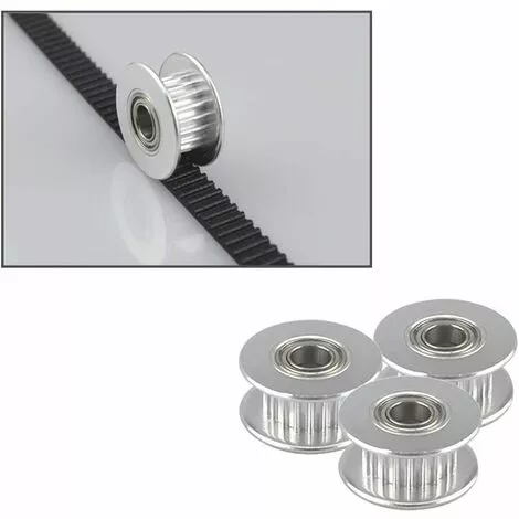 OSQI 10 Pcs Prime GT2 Poulie Idler 20 Dents 5mm Alésage, Alliage D'Aluminium GT2 Idler Avec Double Roulement à Billes, Pour Imprimante 3D 6mm Largeur Courroie De Distribution 5 OSQI 10 Pcs Prime GT2 Poulie Idler 20 Dents 5mm Alésage, Alliage D'Aluminium GT2 Idler Avec Double Roulement à Billes, Pour Imprimante 3D 6mm Largeur Courroie De Distribution – Image 3