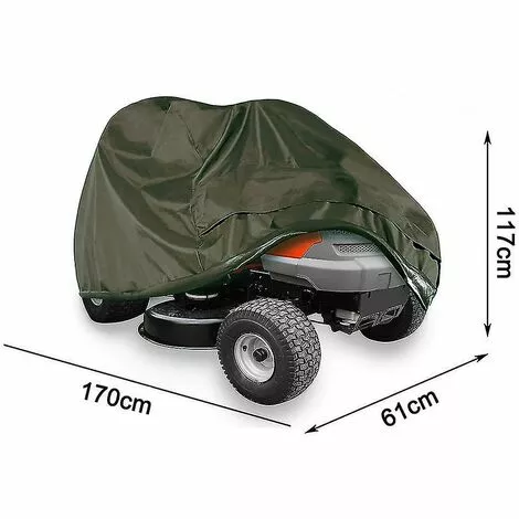 DONTODENT Housse De Tondeuse à Gazon - Housse De Tracteur Compatible Avec Les Ponts Jusqu'à 54" Housse De Rangement 170 X 61 X 117 Cm 7 DONTODENT Housse De Tondeuse à Gazon - Housse De Tracteur Compatible Avec Les Ponts Jusqu'à 54" Housse De Rangement 170 X 61 X 117 Cm – Image 5