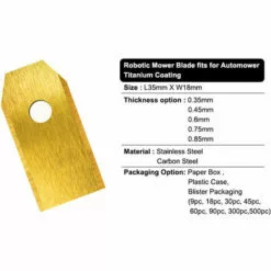 CATHERINE Lame De Rechange Pour Tondeuse à Gazon Robotique 45 X, Lame En Titane, Compatible Avec Les Tondeuses Robotiques Husqvarna Automower Gardena, Boîte En Plastique, (plaqué Titane 0,45 Mm) -Tondeuse Et Accessoires Boutique 65615010 2