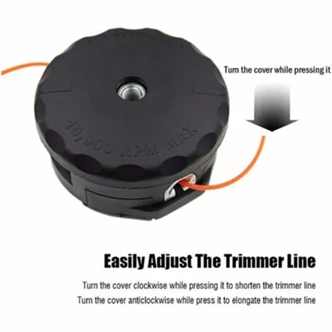 HELLO KITTY BAIN T400 Tête D'herbe Tondeuse à Gazon Accessoires Pièces En Plastique Tête D'herbe M10 * 1.25 Tête De Coupe De Fil 5 HELLO KITTY BAIN T400 Tête D'herbe Tondeuse à Gazon Accessoires Pièces En Plastique Tête D'herbe M10 * 1.25 Tête De Coupe De Fil – Image 3