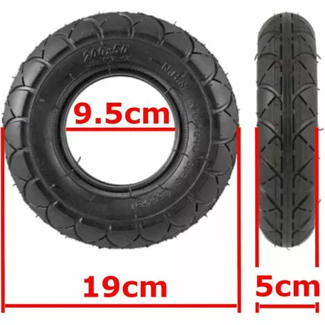 CYCLINGCOLORS 1x Pneu Trottinette électrique 7x1 3/4" 200x50 Scooter Poussette Fauteuil Draisienne 4 CYCLINGCOLORS 1x Pneu Trottinette électrique 7x1 3/4" 200x50 Scooter Poussette Fauteuil Draisienne – Image 2