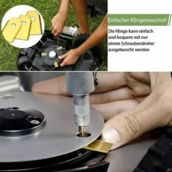 HKLFFJA 45 Lames De Rechange Pour Husqvarna / Automower / Gardena / Yardforce Robot Tondeuse, Lames De Couteau En Titane - Lames De Rechange(3 G - 0,75 Mm)-Accessoire De Rechange - Avec Vis -Tondeuse Et Accessoires Boutique 66352672 5