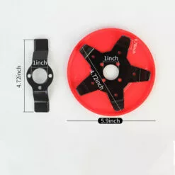 LIFCAUSAL Tête De Débroussailleuse Lame De Débroussailleuse Tête De Tondeuse à Gazon D'extérieur Tête De Rasoir En Acier Avec Affûteur De Lame Accessoires Outil De Mangeur D'herbe Remplacement Très Résistant -Tondeuse Et Accessoires Boutique 66372827 4