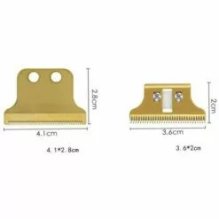 FUIENKO Lames De Tondeuse En Céramique, En Acier Inoxydable, Lames De Rechange Pour Tondeuse à Cheveux électrique WAHL 8081,Gold Ceramics 9 FUIENKO Lames De Tondeuse En Céramique, En Acier Inoxydable, Lames De Rechange Pour Tondeuse à Cheveux électrique WAHL 8081,Gold Ceramics -Tondeuse Et Accessoires Boutique 66636803 3