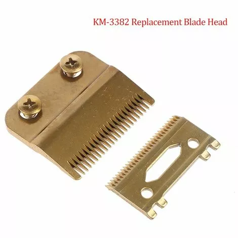 FUIENKO Jeu De Lames De Rechange Pour Kemei KM-1986 KM-1987, Accessoires De Tondeuse En Acier à Haute Teneur En Carton Doré 5 FUIENKO Jeu De Lames De Rechange Pour Kemei KM-1986 KM-1987, Accessoires De Tondeuse En Acier à Haute Teneur En Carton Doré – Image 3