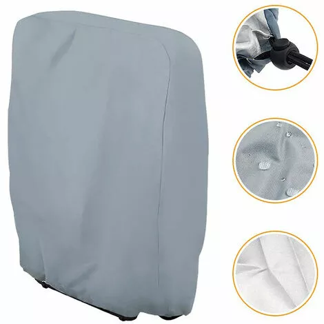 PESCE Couverture De Chaise Pliante Extérieure Zéro Gravité Imperméable à L'eau Anti-poussière Pelouse Meubles De Patio Couvre Tous Les Temps Résistants 4 PESCE Couverture De Chaise Pliante Extérieure Zéro Gravité Imperméable à L'eau Anti-poussière Pelouse Meubles De Patio Couvre Tous Les Temps Résistants – Image 2