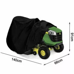 PESCE Housse De Tondeuse à Gazon – Housse De Tracteur Pour Terrasses Jusqu'à 140 X 66 X 91 Cm Housse De Rangement En Polyester Oxford 210D Robuste, Protection UV Ajustement Universel Avec Cordon De Serrage Et Housse De Rangement -Tondeuse Et Accessoires Boutique 66652222 5