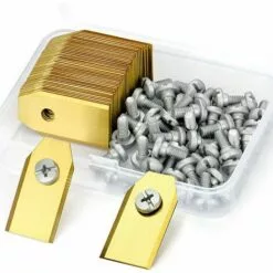 MODOU 45 Lames De Rechange Pour Husqvarna / Automower / Gardena / Yardforce Robot Tondeuse, Lames De Couteau En Titane - Lames De Rechange(3 G - 0,75 Mm)-Accessoire De Rechange - Avec Vis