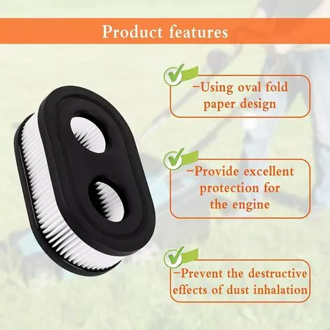 OCXIN Bougies D'allumage De Filtre à Air Pour Briggs & Stratton Viking Tondeuse à Gazon Pièces De Rechange Engine Series 550E 550EX 675 Eco-Plus 575EX Series 798339 798452 593260 Engine 4247 5432 5432K (2 Pièces) 5 OCXIN Bougies D'allumage De Filtre à Air Pour Briggs & Stratton Viking Tondeuse à Gazon Pièces De Rechange Engine Series 550E 550EX 675 Eco-Plus 575EX Series 798339 798452 593260 Engine 4247 5432 5432K (2 Pièces) – Image 3