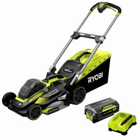 Tondeuse RYOBI 36V Brushless - Coupe 46cm - 1 Batterie 5.0Ah - 1 Chargeur - RLM36X46H50PG 5 Tondeuse RYOBI 36V Brushless - Coupe 46cm - 1 Batterie 5.0Ah - 1 Chargeur - RLM36X46H50PG – Image 3