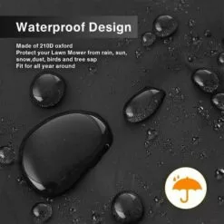 FLETéçA Housse De Tondeuse à Gazon, étanche, Anti-poussière, Anti-UV, 190T Avec Cordon De Serrage Et Sac De Rangement Pour Extérieur/intérieur 188 X 99,1 X 63,5 Cm -Tondeuse Et Accessoires Boutique 66961388 3