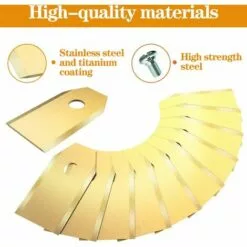 OCXIN Lames De Rechange Pour Tondeuse à Gazon Robot + Vis Pour Toutes Les Tondeuses à Gazon Robot, Lames De Tondeuse à Gazon Robot Avec Vis, Lames De Rechange Pour Tondeuse à Gazon En Titane Avec Alliage De Carbure De Titane, 30 Pièces -Tondeuse Et Accessoires Boutique 66965121 3