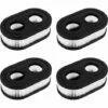 OCXIN 4 Pièces Filtre à Air Pour Tondeuse à Gazon Moteur Tondeuse à Gazon Remplacement Moteur Filtre à Air Tondeuse à Gazon Filtre Tondeuse à Gazon Filtre à Air Briggs Stratton Remplacer Pour Briggs & Stratton 593260 798452 4247 5432 5432K
