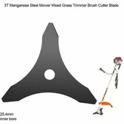 REGALOS 8"x 3T Lame De Débroussailleuse Avec Kit D'entretien D'accessoire D'adaptateur De Lame De Tondeuse à Gazon De Machine De Jardinage Pour Mauvaises Herbes Fraîches Et Tondeuse. -Tondeuse Et Accessoires Boutique 67332411 3