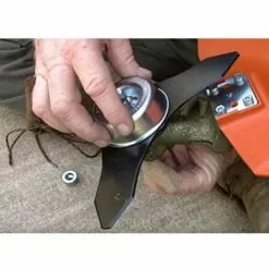 REGALOS 8"x 3T Lame De Débroussailleuse Avec Kit D'entretien D'accessoire D'adaptateur De Lame De Tondeuse à Gazon De Machine De Jardinage Pour Mauvaises Herbes Fraîches Et Tondeuse. -Tondeuse Et Accessoires Boutique 67332411 4