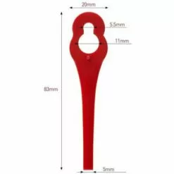 REGALOS Lot De 100 Lames En Plastique Compatibles Avec Coupe-Bordure Gardena, Lames De Rechange Pour Coupe-Bordures Gardena Et Coupe-Bordures Sans Fil.Lame En Plastique à Tête Hexagonale 11 REGALOS Lot De 100 Lames En Plastique Compatibles Avec Coupe-Bordure Gardena, Lames De Rechange Pour Coupe-Bordures Gardena Et Coupe-Bordures Sans Fil.Lame En Plastique à Tête Hexagonale -Tondeuse Et Accessoires Boutique 67332477 5