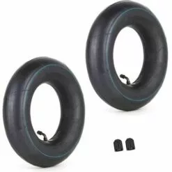 ENLENK Lot De 2 Chambre à Air 4,00/3,50-6 350/400-6 3.50-6 4.00-6 4.10-6 Avec Tige De Valve Coudée TR87 Remplacement Pour Camions à Main Tondeuses à Gazon Remorques De Jardin Brouettes