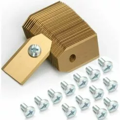 Cisea 30x Lames De Couteau En Titane, Couteau De Tondeuse Robot (3g - 0,75mm) + 30 Vis Pour Toutes Les Tondeuses Robots Husqvarna? Gardena? / Automower?, Accessoires Pour Tondeuses Robots, Lames De Rechange Pour Tondeuses à Gazon -Tondeuse Et Accessoires Boutique 68078223 3