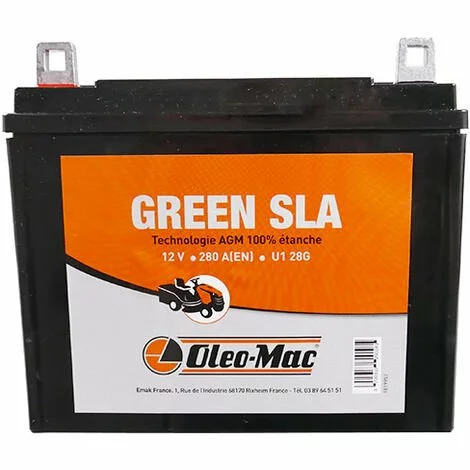 OLEO MAC Batterie Tracteur Tondeuse 12V - 28Ah + Gauche 5 OLEO MAC Batterie Tracteur Tondeuse 12V - 28Ah + Gauche – Image 3